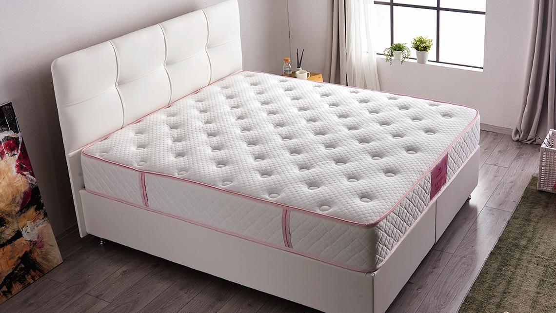 Baza de pat cu lada si tablie tapitata Hyper Soft Homs 90x 190 cm