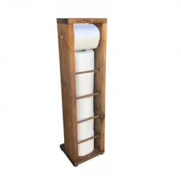 Stand suport toaleta, Estetik Homs, 65x15 cm, lemn natur