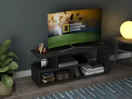 Comoda TV din pal, Parol Homs, Negru, 100 X 40 X 29 cm