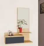 Corp suspendat cu oglinda pentru hol, Rose Homs, 60 x 90 x 31.3 cm, stejar/gri