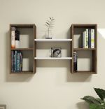 Raft de perete, Matilda Homs, alb/nuc, 60 x 105 x 20 cm, PAL