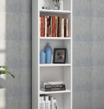 Biblioteca/ raft pentru carti, Barkin Homs, alb, 150 x 40 x 19 cm, PAL 18 mm
