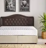 Baza de pat cu tablie si saltea Polo Homs 120x200 cm