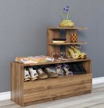 Dulap pentru pantofi, Airy Homs, maron, 100 x 81 x 29.6 cm, PAL