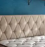 Baza de pat cu tablie si saltea Cashmere Homs 90×200 cm