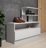 Dulap pentru pantofi, Airy Homs, alb, 100 x 81 x 29.6 cm, PAL
