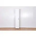 Dulap din pal, Tech Homs, alb, 165 x 32 x 25 cm