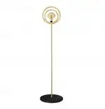 Lampadar metalic modern, Coil Homs, 165 cm, negru/auriu