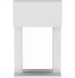 Dulap baie cu oglinda si etajera Calypso Homs, alb, 45 X 72 X 17.8 cm