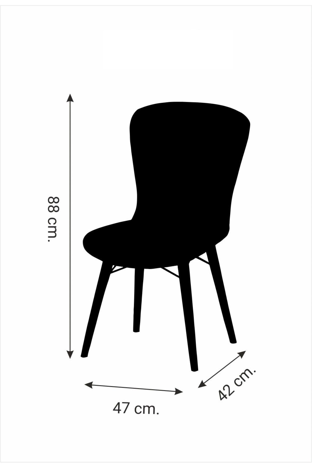 Set masa extensibila cu 6 scaune tapitate Homs cristal nuc-maro 170 x 80 cm