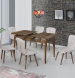 Scaun living tapitat mustar Beluga Homs