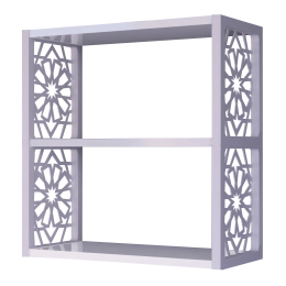 Raft de perete din PAL/PPE, Lulu Homs, alb, 50 x 45 x 20 cm