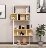 Biblioteca Daiana Homs 80x145 cm alb-stejar