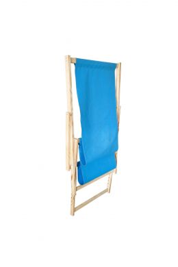 Scaun pliabil din lemn+material albastru Homs 60 x 82 x 109 cm