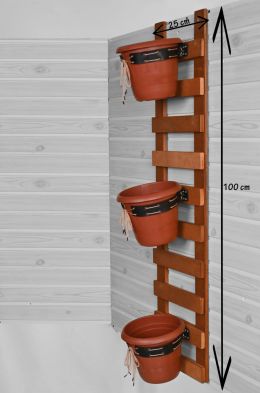 Panou perete pentru flori lemn stratificat Lamda Homs 25 x 100 cm