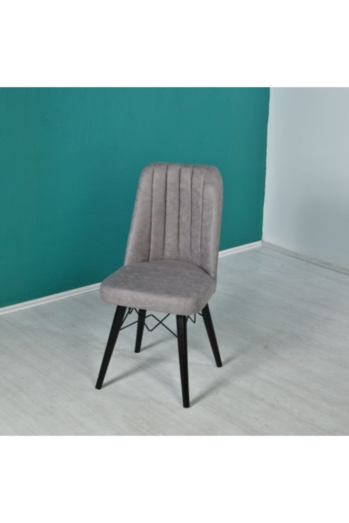 Set masa extensibila cu 6 scaune tapitate Homs cargold 250-30051 negru- gri 170 x 80 cm