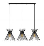 Lustra pendul cu 3 globuri negru alb homs ro180-11183