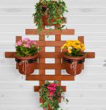 Raft flori Barca Homs 82 X 72 X 8 cm, maro
