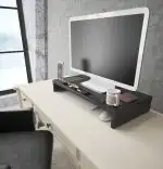 Suport monitor Luma Homs negru 60 x 11 x 30 cm