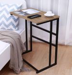 Masuta de cafea in stil industrial, Eiffel Homs, 65 x 40 x 35 cm, negru/nuc