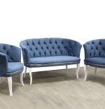 Set canapea Milano Relax Homs textil albastru