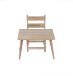 Set masa+ 1 scaun pentru copii lemn natural Homs,seria A-620,Alb,30166