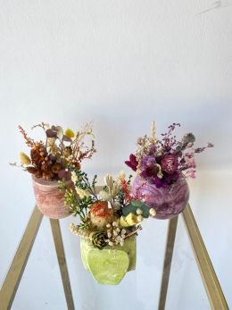 Ghiveci decorativ cu flori artificiale, homs seria A620,17x5.5x9 cm,30332