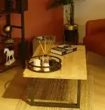 Masuta cafea lemn Homs,Seria A-620,100 x60 x 40 cm,natural,30068