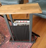 Masuta laterala cu cos depozitare lemn,a-A-620, Homs 45 x 58 x 22 cm,30131