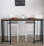 Masa bucatarie ,tip bar, lemn.seria wood A-620,pin natur-negru,150x35x90 cm, 30152