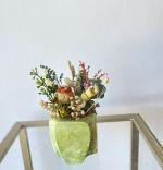 Ghiveci decorativ cu flori artificiale, homs seria A620,17x5.5x9 cm,30345