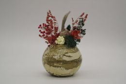 Ghiveci decorativ cu flori artificiale, homs seria A620,17x5.5x9 cm,30333