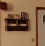 Cuier cu agatatori, Andre Homs, natur, seria wood,65x13x30 cm, lemn masiv,700111