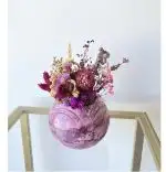 Ghiveci decorativ cu flori artificiale, homs seria A620,17x5.5x9 cm,30365