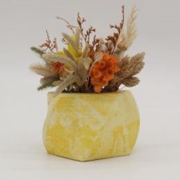 Ghiveci decorativ cu flori artificiale, homs seria A620,17x5.5x9 cm,30352