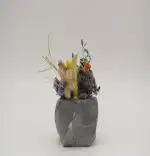 Ghiveci decorativ cu flori artificiale, homs seria A620,17x5.5x9 cm,30353