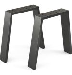 Set Masa wooden,cu 4 Scaune Bucatarie, lemn, Nuc/negru,110x70 cm, 30452SET