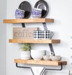 Raft din lemn seria A-620,Homs 75 x 09 x 60 cm, rustic,30297