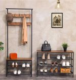 Pantofar din lemn-metal, seria A-620, homs,100x30x68 cm ,30136