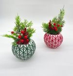 Ghiveci decorativ cu flori artificiale, homs seria A620,17x5.5x9 cm,30373