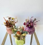 Ghiveci decorativ cu flori artificiale, homs seria A620,17x5.5x9 cm,30373