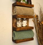 Suport prosop din lemn  seria-620 Homs 65 x 12 x 20 cm,  rustic,30099