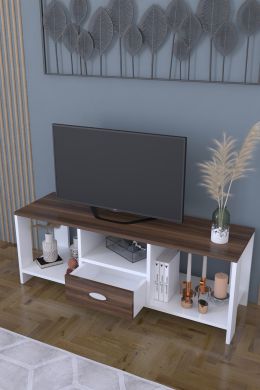 Comoda TV White Life Homs, alb-nuc, 120 x 35 x 40 cm,pal