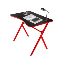 Resigilat:Masa pentru laptop Atlantic Homs 90 x 60 x 72 cm, rosu-negru
