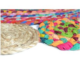 Covor rotund iută Bolero Homs, 90X90 cm,10302