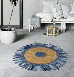 Covor rotund iută Bolero Homs, 90X90 cm,10303