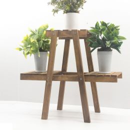 Etajera flori din lemn, Homs seria wood, Natur, 60 x 50 x 25 cm,700026