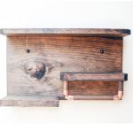 Suport prosoape baie,bucatarie din lemn,raft,serie wood, Homs 40 x 40 x 11 cm, 700011