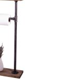 Stand suport toaleta,seria wood, Homs 30 x 14 x 70 cm, Maro rustic,700060