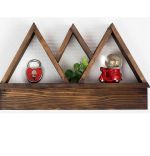 Raft de perete din lemn ,seria wood, Homs, natural, 42 x 25 x 6 cm,700135